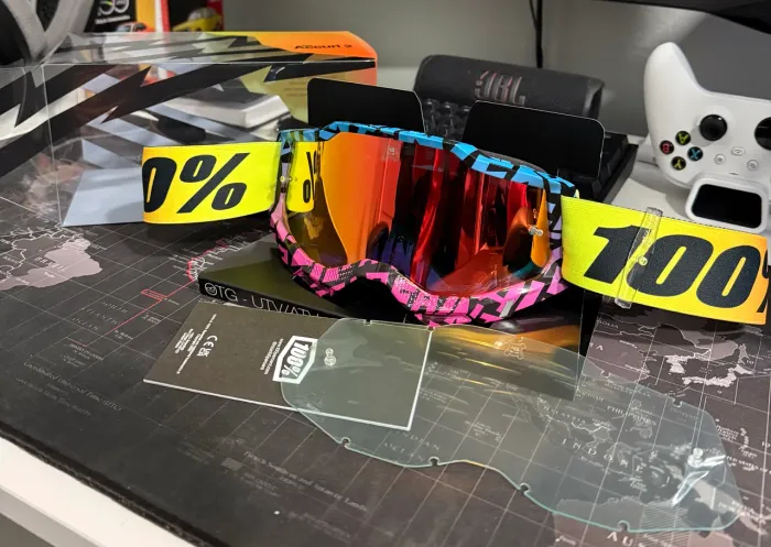 Óculos motocross offroad Esportivo Lente Espelhada  100% Accuri 2 Ken Block