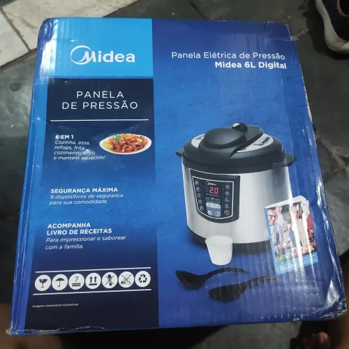 Panela de pressão midea 6l elétrica 