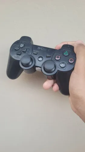 Controle Sem Fio Playstation 3 Com Cabo Novo | Compatível Com Celular e Computador Também 