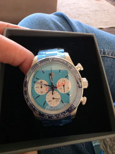 Relógio Rollstimi Cronógrafo - Azul Claro - Pagani Design