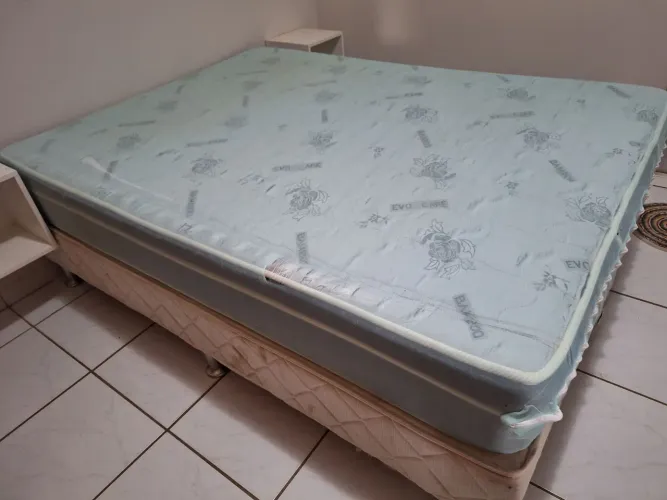 cama box e colchão casal