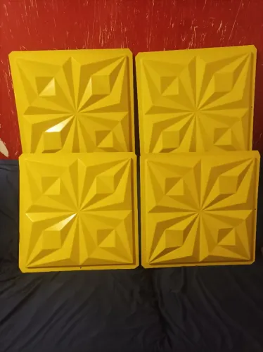 Formas abs para fazer placas de gesso decorativa