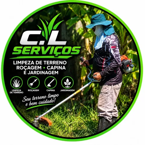 Roçagem de terreno e capina