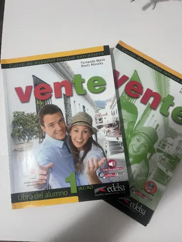 Livro espanhol Vente 1 + livro de exercicios
