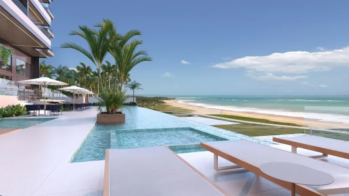 ALGARVE RESIDENCE - pé na areia com 4 suítes em Guaxuma Maceió- AL