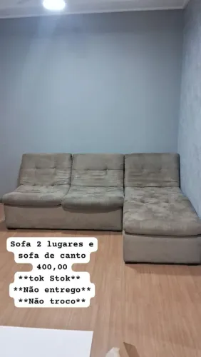 Sofá com cantoneira