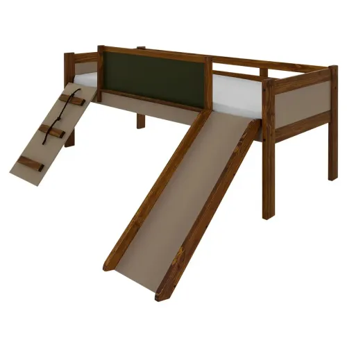 Cama infantil com escorregador