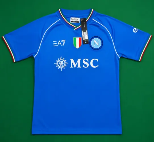 Camisa Napoli 2024/25 EA7 Home Azul Premium | Nova com Etiqueta | Tamanho P