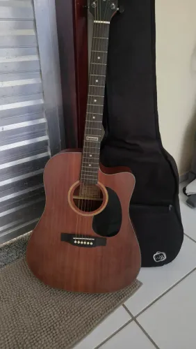 Violão Giannini GF1D CEQ Eletroacústico Aço Walnut Satin Satin