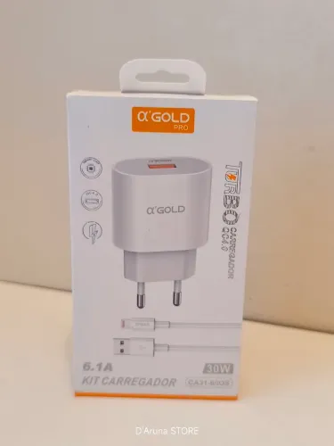 Kit carregador turbo 30W ios iPhone 