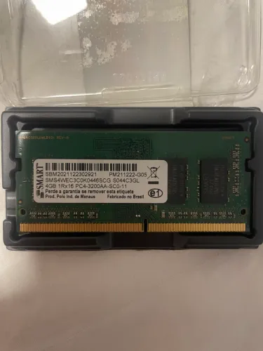 Memória RAM, DDR4, 4GB, 3200MHz, CL 17, Notebook - SMART - OEM