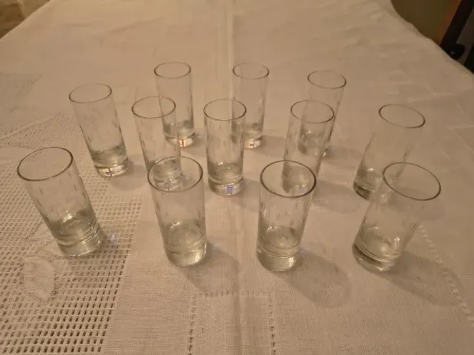 Copos de cristal Hering para Vodka ou Shot