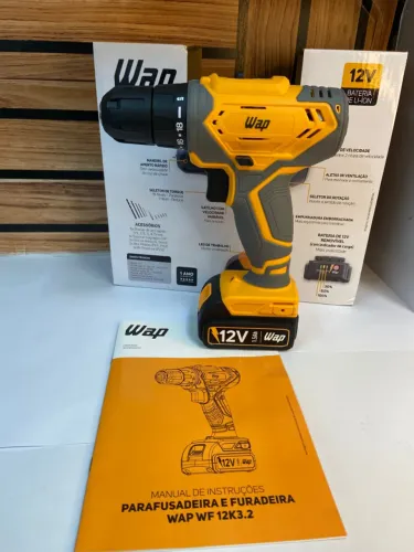 Parafusadeira e Furadeira À Bateria WAP WF 12k3.2 Com Maleta an4