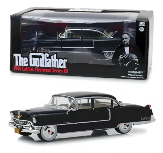 1955 Cadillac Fleetwood Series 60 Godfather 1/24 Greenlight Poderoso chefão carrinho