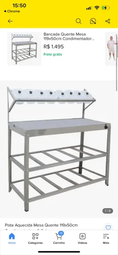 Mesa com pista quente usado bom