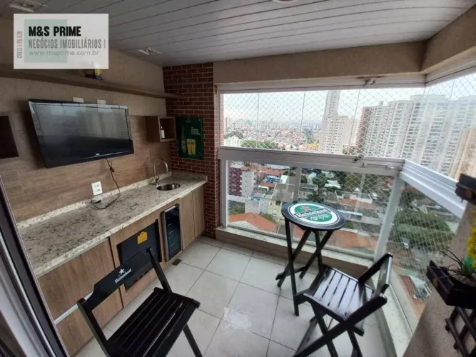 Apartamento com 3 dormitórios para alugar, 77 m² por R$ 5.213,00/mês - Campestre - Santo A