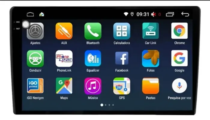 Multimídia Para Carro 9' Aikon Carplay