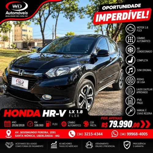 Honda HR-V LX 1.8 Flexone 16V 5P Aut. 2018