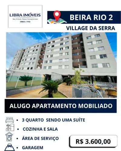 IMOBILIÁRIA LIBRA IMÓVEIS ALUGA APARTAMENTO MOBILIADO