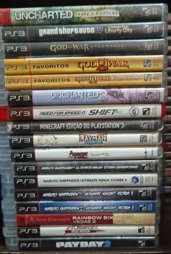 Lote de jogos de PS3