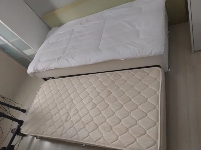 Cama Box Solteiro com Colchão Sobressalente