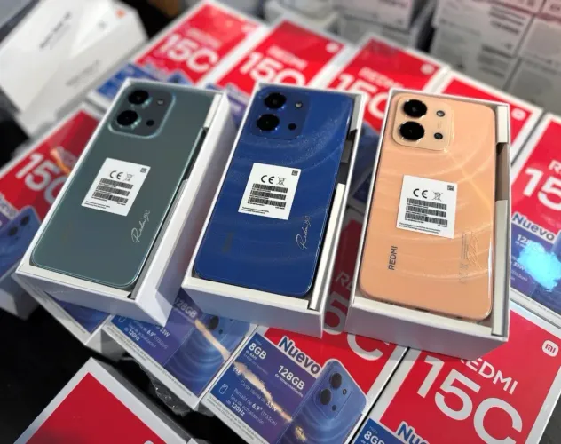 Redmi 15c 128GB 04GB RAM Preto Azul Verde