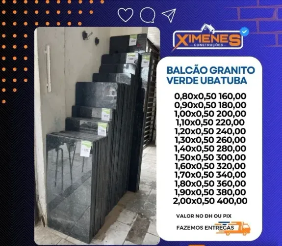 balcao granito verde ubatuba