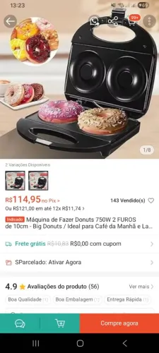 MAQUINA DE FAZER DONUTS