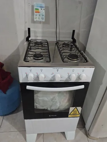 FOGÃO COLISEUM PLUS ATLAS BRANCO+REGULADOR DE PRESSÃO DE GÁS/ PRA VIR BUSCAR