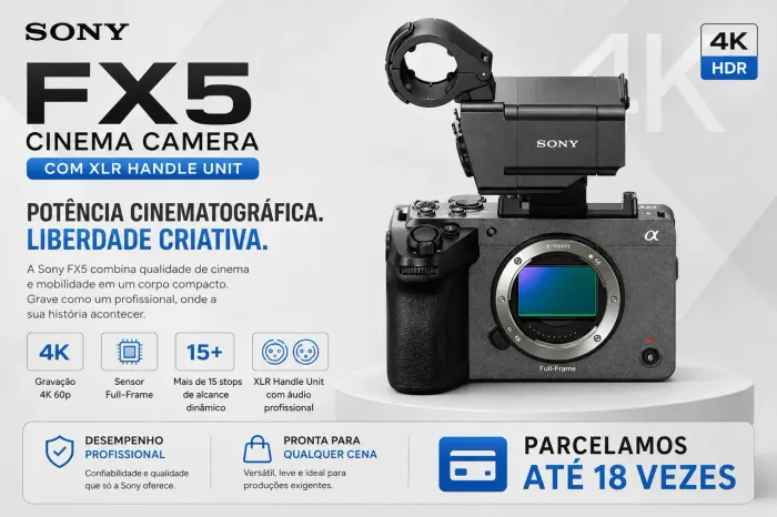 Sony FX5 Cinema Camera ? Potência Cinematográfica e Liberdade Criativa