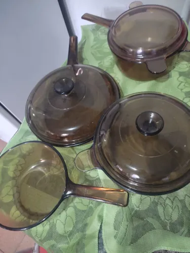 Jogo de panelas vision, panelas que vai do fogo, designer arrojado