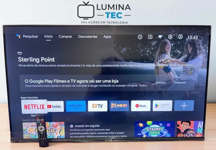 Smart TV 43" AIWA Android 11 | Full HD | Estado de nova | Na caixa | Entrego