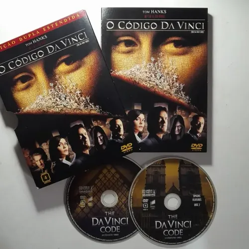 Dvd O Código Da Vinci, seminovo, duplo, mídias intactas.