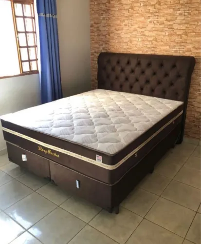 Cama box molas ensacadas Queen/king ate 10c sem juros