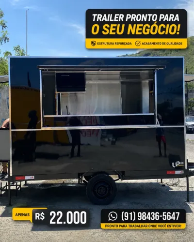 TRAILER PRONTO PARA O SEU NEGÓCIO - R$ 22.000