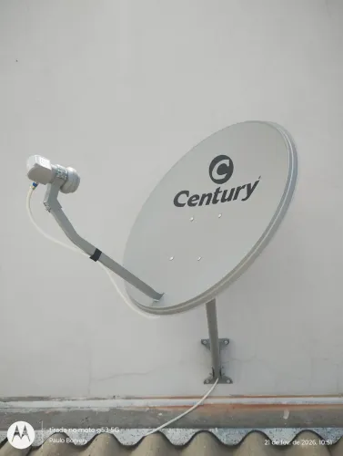 Kit antena parabólica century já instalada ( casa ) em promoção 