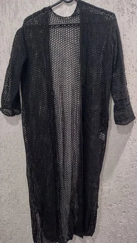 Kimono saída de praia Tam M tricot
