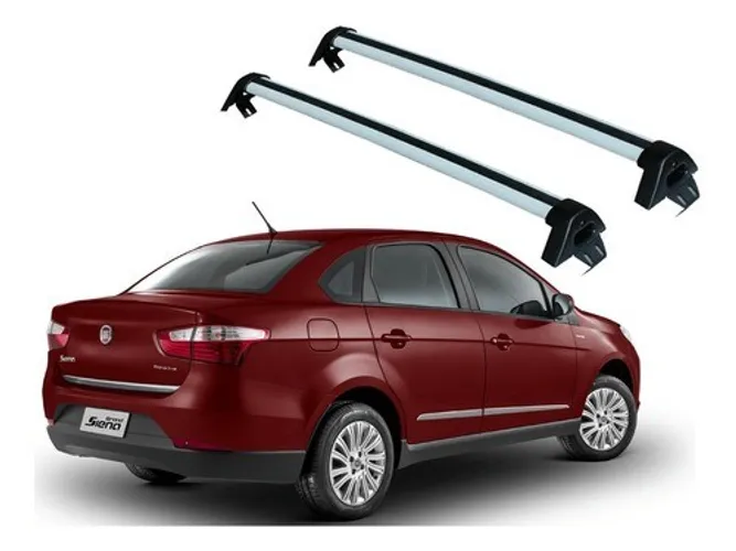Rack Teto Fiat Grand Siena 2013 à 2021 - 04 Portas - Preto ou Prata