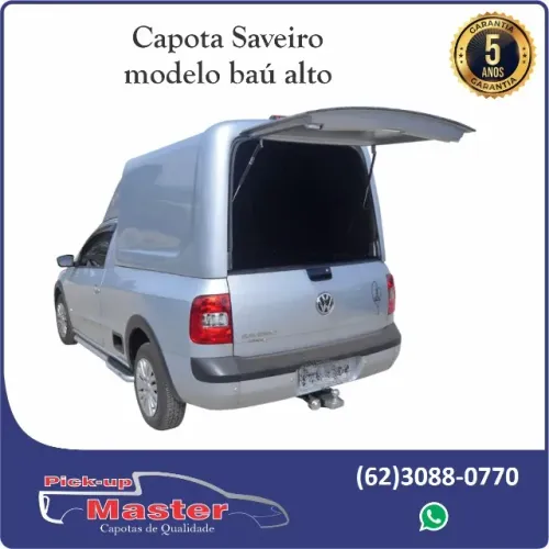 Capota para Saveiro Baú Meia tampa em Fibra de Vidro. 