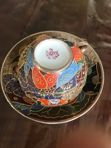Xícara e Pires louça japonesa Satzuma