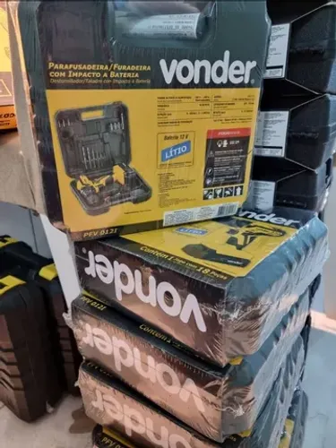 Parafusadeira/Furadeira a bateria 12V COM IMPACTO. VONDER