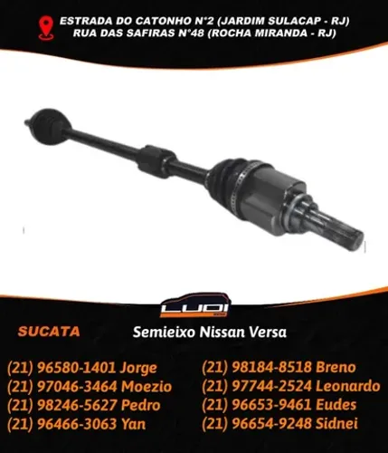 Semieixo Nissan Versa