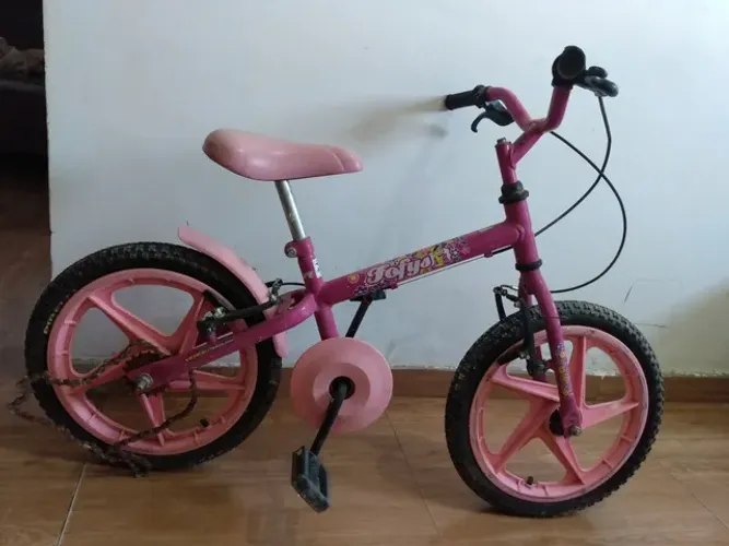 Bicicleta infantil<br>A <br>A Bicicleta Infantil Aro 16 Fofys Rosabi Infantil Aro 16 Fofys Rosa