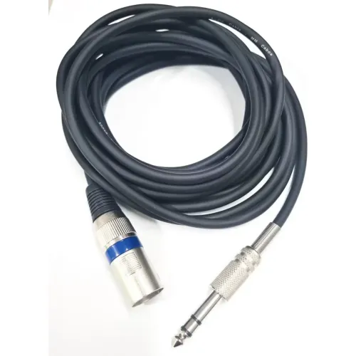 Cabo XLR macho P10 Stereo 2 Metros para microfone Balanceado
