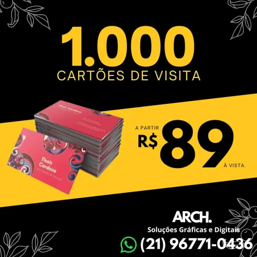 1.000 Cartões de Visita 