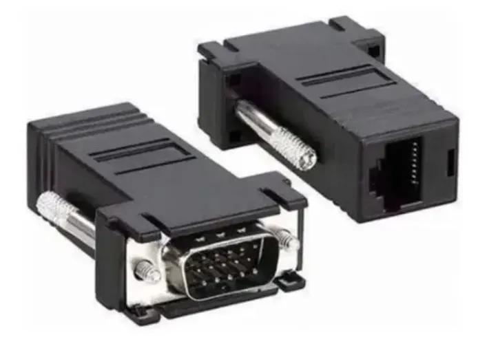Adaptador Extensor Vga Video Via Cabo Rede Rj45 Arduino Automação COD-CP505
