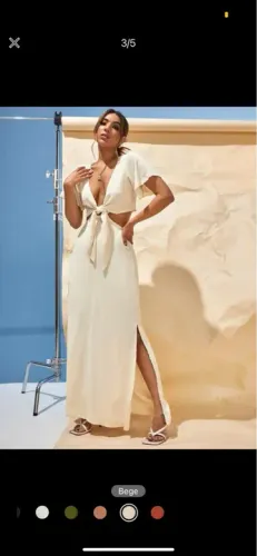 Vestido recortes SHEIN 