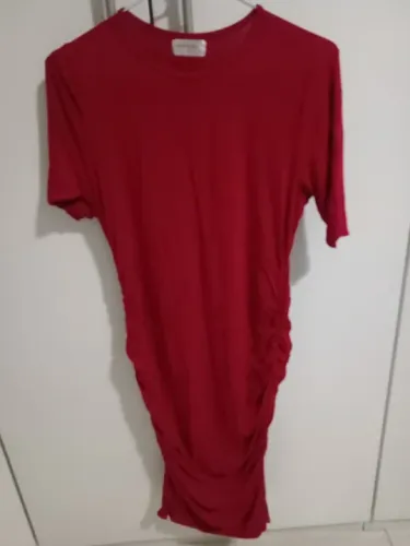 Roupas de grávida muito conservadas tamanho G Vestido bege marca: AgoraSouMãe tamanho G Ve