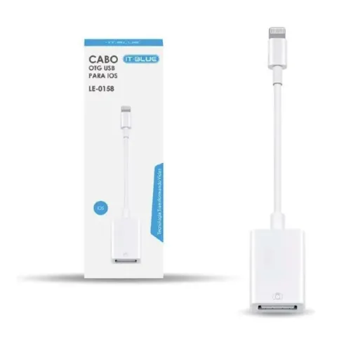 Cabo Otg Para Ios Iphone Le-0158 It Blue
