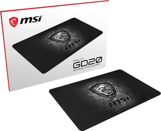 Mousepad MSI Gamer GD20 Agility 220x320x5mm Ultra Conforto, Superfície de Micro Textura